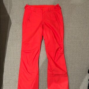 Bright Red Ski Pants